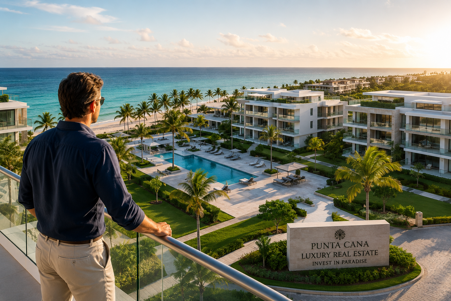 Luxury real estate development attracting foreign investment in Punta Cana, Dominican Republic.