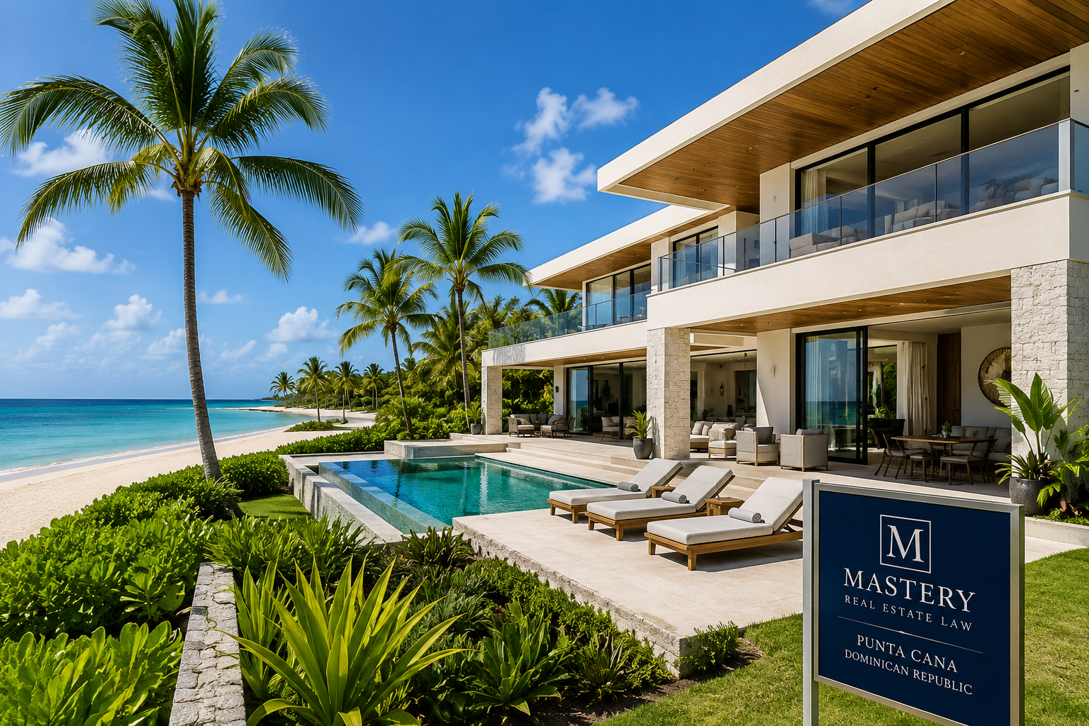 Luxury beachfront villa in Punta Cana attracting foreign real estate investors.