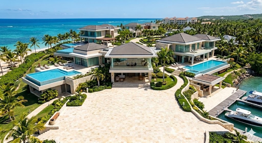 Luxury real estate investment property owned through a Dominican corporation.