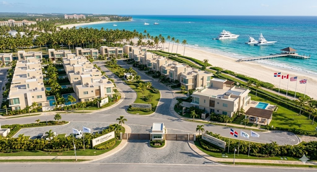 Luxury real estate development attracting foreign investment in Punta Cana, Dominican Republic.