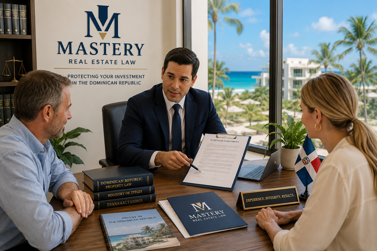 Real estate attorney advising foreign property buyers in the Dominican Republic