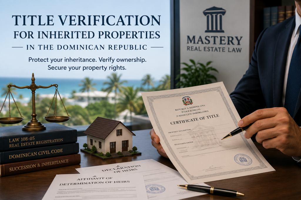 Title Verification for Inherited Properties in the Dominican Republic